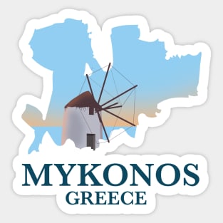 Mykonos Greece Sticker